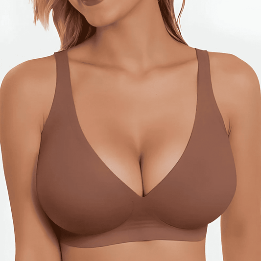 Brasier Push-Up® Sin Varilla, Escote en V Profundo y Soporte Total